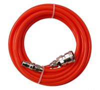 Manguera neumática recta de la bomba del compresor de aire 5x8mm tubo con conector rápido para sistemas de ventilación, material EVA rojo de larga duración, resistente a la alta presión, 5 metros de