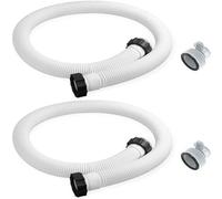 Manguera para bomba de filtro de piscina 1,5'' con adaptadores (2 unidades) para sistemas Intex y agua salada