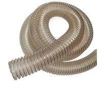 Manguera para recogida de polvo, PU Polyurethane Clear Extractor Hose Multiple Sizes Custom Length(Dia-300mm (11.8 Inch))