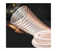 Manguera para recogida de polvo, PU Polyurethane Hose For Extraction And Chip Collection Clear 1-12 inches Diameter(L 1m(3.3 Ft),Dia 150MM (5.9 Inch))