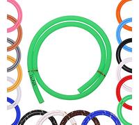 Manguera para shisha prémium con o sin boquilla, manguera de silicona mate con protección contra el polvo, conector universal de manguera (manguera de silicona de mármol), color azul y dorado,