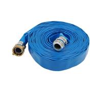 Manguera plana, 15,24 m, manguera de drenaje de agua, manguera de retrolavado para piscinas, agricultores industriales para riego agrícola, paisajismo