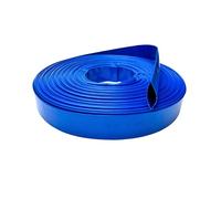 Manguera Plana azul Gobeflat. 6 Bares para descarga de agua, riego y bombas de achique. (32mm T10m)
