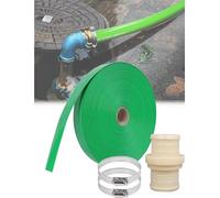 Manguera plana de 65 mm, manguera de descarga, manguera de agua plana y larga for riego de patios, estanques, piscinas y jacuzzis.(20meter)