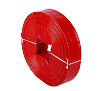 Manguera plana de PVC, Manguera plana de descarga drenaje for bomba agua, cubierta PVC plano 1-10 pulgadas(20m,3.5-inch)