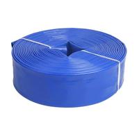 Manguera plana de PVC, Manguera plana for drenaje de descarga bomba agua y retrolavado recubierto PVC plano 1-10 pulgadas(50m,2-inch)