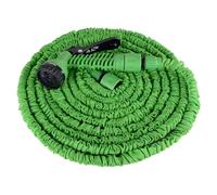 Manguera plegable verde, duradera, ligera, fácil de usar para regar plantas, limpiar y uso al aire libre