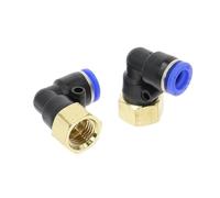 Manguera PLF "OD 4-12mm-rosca interna M5'' 1/8'' 1/4'' 3/8'' 1/2'' conector acodado hembra neumático tubo de empuje de aire