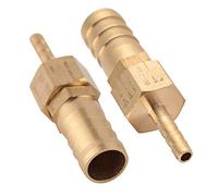 Manguera Reductor de cola de lengüeta, 2 piezas 4-12 mm Conector de enchufe de reducción de latón Manguera Reductor de cola de lengüeta Accesorios de montaje de latón