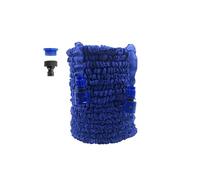 Manguera Riego Flexible Anti-enredos, Manguera de jardín extensible 25 a 200 pies, manguera flexible alta presión for lavado autos, herramienta limpieza riego(Blue,150ft)