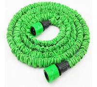 Manguera Riego Flexible Anti-enredos, Manguera de jardín flexible extensible for riego con pistola rociadora, mangueras y coche, 25 a 200 pies(Green 90cm,100ft)
