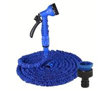 Manguera Riego Flexible Anti-enredos, Manguera de lavado autos alta presión, extensible, for riego jardín, multifunción, limpieza jardinería(Blue,100ft)