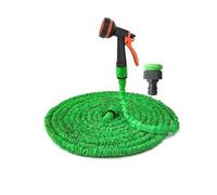 Manguera Riego Flexible Anti-enredos, Manguera extensible de alta presión for lavado autos, limpieza, pistola agua, riego jardín, tuberías(04,1.6CM_100FT)