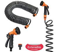 SATURNIA Manguera Riego Jardin Autoenroscable Con Set Riego 15 Metros