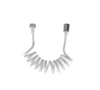 Manguera telescópica con rociador for inodoro, tubo de entrada, resorte for lavadora, Cable telefónico, ducha, agua, 5 uds. para Duchas de Mano(1.5m white)