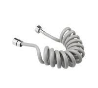 Manguera telescópica para la ducha, Manguera de ducha telescópica for mano gris 1,5 m-5 m(118.11in)