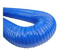 Manguera telescópica, tubo de ventilación corrugado, tubo de polvo suave de PVC azul, manguera de vacío industrial de 500 cm