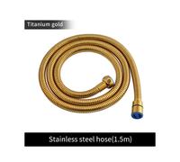 (Manguera TG) Cabezal de ducha de mano dorado cepillado, ducha de mano de latón, rociador de baño negro mate,