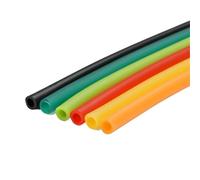 Manguera transparente de PVC, tubo de vinilo, Tamaños múltiples multicolores a prueba de explosiones la presión catapulta manguera goma del látex silicón(Schwarz,ID 4mm x OD 8mm)