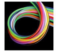 Manguera transparente de PVC, tubo de vinilo, Tubo de silicona 1 metro diámetro interior, 5 mm x 7 exterior, conector tubo multicolor(Purple)