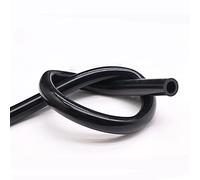 Manguera transparente de PVC, tubo de vinilo, Tubo flexible de alta temperatura la manguera del silicón tamaños múltiples multicolores 1 metro(Schwarz,ID 7mm x OD 9mm)