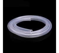 Manguera transparente de PVC, tubo de vinilo, Tubo flexible de alta temperatura la manguera del silicón tamaños múltiples multicolores 1 metro(Transparent,ID 1mm x OD 3mm)