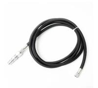 Manguera trenzada de nailon para aerógrafo de 6 pies de longitud con accesorios roscados BSPT 1/8, accesorio de manguera de aerógrafo compatible con compresor de aire, incluye conector macho y