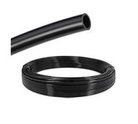 Manguera Tubo de nailon 4 mm, 6 8 10 12 14 mm y 16 resistente a altas presiones, for compresor aire neumático, liso rígido Manguera de jardín(Black,10 METERS_OD 6MM X ID 4MM)