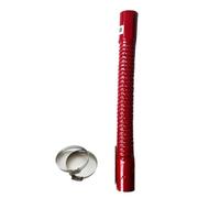 Manguera Turbo Intercooler Tubo Entrada Manguera Silicona Universal Para Coche Flexible Para Intercooler, Entrada Aire, Radiador, Tubo Silicona Corrugado(Rojo,600mm,ID25mm)
