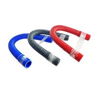 Manguera Turbo Intercooler Tubo Entrada Tubo Corrugado De Acero Negro, Manguera Silicona, Admisión Alta Presión Y Temperatura, Conexión Del Filtro Aire Intercooler(800mm,ID 70mm)