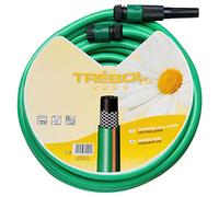 SATURNIA 8070668 Manguera Verde Trebol Trenzado 15 mm. - 5/8" Rollo 25 metros Con Accesorios