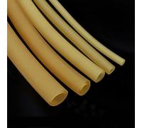 Mangueras de látex natural de alta resiliencia - Tubo quirúrgico elástico, diámetro interior de 1,6-12 mm, color amarillo, longitud de 1 m/5 m(5M X Id 2mm X Od 5mm)