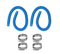 Mangueras de piscina mejoradas de 1.25 pulgadas para piscinas sobre el suelo, mangueras de bomba de piscina, manguera de filtro de piscina, mangueras de piscina, tubo de piscina (paquete de 2, azul, 1