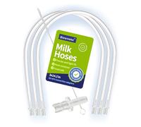 Mangueras de tubos de leche, 36 cm, juego de 5, boquillas de espuma compatibles con máquinas de café Jura, con 5 conectores de manguera de leche Jura HP3 (72249) equipados con cepillo de limpieza