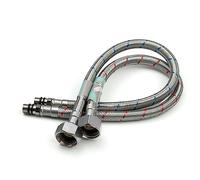 Mangueras para grifo monomando de Xcel Home™, flexible, para cocina y lavabo, M10, rosca BSP de 1/2 pulgada, de 400 mm, 2 unidades