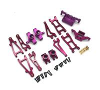 Mangueta DireccióN Rc Para MJX 20208 Para JJRC C8811 1/20 Copa Dirección Metal Juego 7 Piezas Control Remoto Reemplazo Piezas Modificadas Accesorios(Purple)