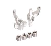 Mangueta DireccióN Rc Para Tamiya Denyuki Para Fighter Para Nxgen DT04 58741 1/10 Taza Dirección Metal Control Remoto Reparación Automóviles Modificar Accesorio(Silver)