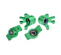 Mangueta DireccióN Rc Para Traxxas Para Mini Para Maxx Para Xrt Para Slash Para Rally Gpm 7075 Bloques Dirección Delantera Aleación Bujes Traseros Rodamiento Grande Piezas Coche RC(Green)