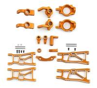 Mangueta DireccióN Rc Para ZD Para Racing DBX-10 Modificación Mejorada Aleación Aluminio Para Brazo Oscilante Copa Dirección Eje Trasero C Grupo Asientos Pieza Coche RC(Yellow,1set)