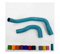 manguito admisión motor Para Nissan Para Skyline R33 R34 Para GTS GTST | Kit de manguera de radiador de silicona RB25DET 1993-1998 21501AA000(Teal (Glow in dark)