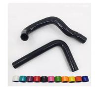 manguito admisión motor Para Toyota para Supra JZA80 2JZ-GTE | Kit de manguera de radiador de silicona Turbo no VVTi 1993-1998(Black)