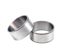 Manguito de acero para rodamiento, diámetro interior de 6 mm, diámetro exterior de 16 mm, altura de 2 mm, casquillo hueco sin rosca, manguito de guía del eje resistente al desgaste,10 Uds.