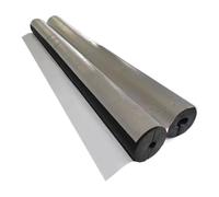 Manguito de Aislante de Tuberias Anticongelante y Ignífugo, Tubo Aislamiento de Aluminio Autoadhesivo, para Tuberías Exteriores, Aire Acondicionado(T20MM X ID48MM X 0.95M)