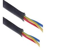 Manguito De Cable 1/5/10/M Black Insulated Braid Sleeving 2/4/6/8/10/12/15/20/25mm Tight Wire Cable Gland Protection Cable Sleeve para Computadora Automotriz(10M,25mm)