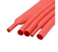 Manguito de Cable Tubo termorretráctil de poliolefina con Pegamento, 100 metros/10 m, 3:1, Surtido Tubos termorretráctiles, Fundas for Cables(Red,6.4mm,10m)