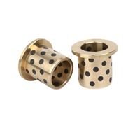Manguito de cojinete brida latón, 1 pieza diámetro interior 25mm, casquillo autolubricante escalonado, exterior 29mm, longitud 15-50mm(37x4/25x29x30mm)