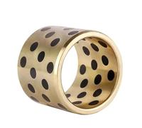 Manguito de cojinete brida latón, 2 piezas diámetro interior 20mm, autolubricante sin aceite, exterior 24~30mm, altura 10~60mm, buje JDB(20x25x30mm)