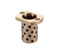 Manguito de cojinete, Diámetro interior MPTNZ6/8/10/12/13 mm Mangas de latón Cubierta grafito Brida recorte Dos orificios Cojinetes buje compuesto(8x12x15-27x4-2pcs)