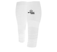 Manguito de compresión para pantorrilla BV sport Booster Elite Evolution (Blanco)