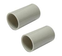 Manguito de empalme lineal recto de 16 mm para tubo rígido y flexible de 16 mm, color gris, IP40, 2 unidades